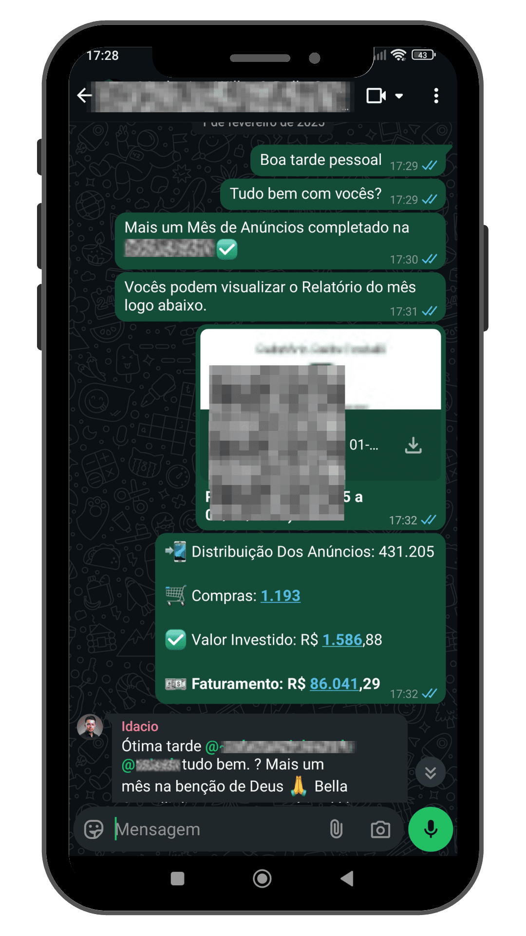 Resultado de cliente 1